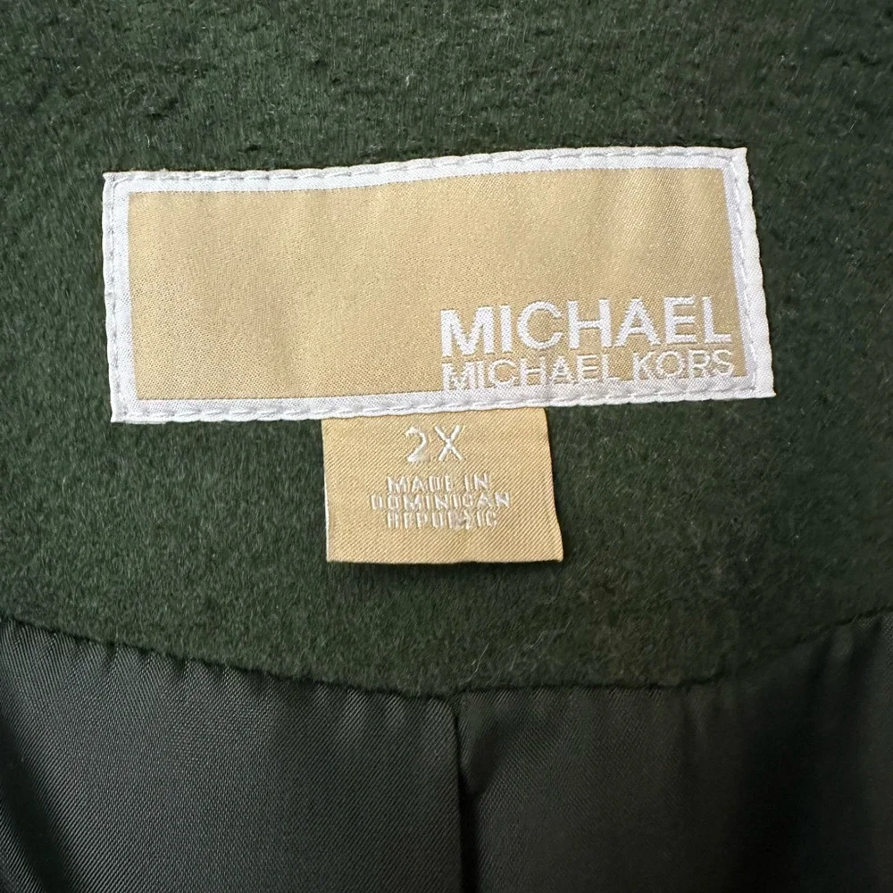 Michael Kors 60% Wool Blend Coat Women’s Size 2X Jade Green